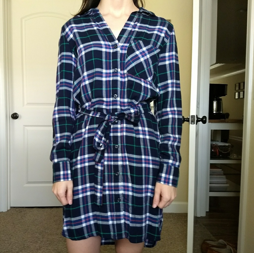 Gap Pendleton Plaid Shirt Dress